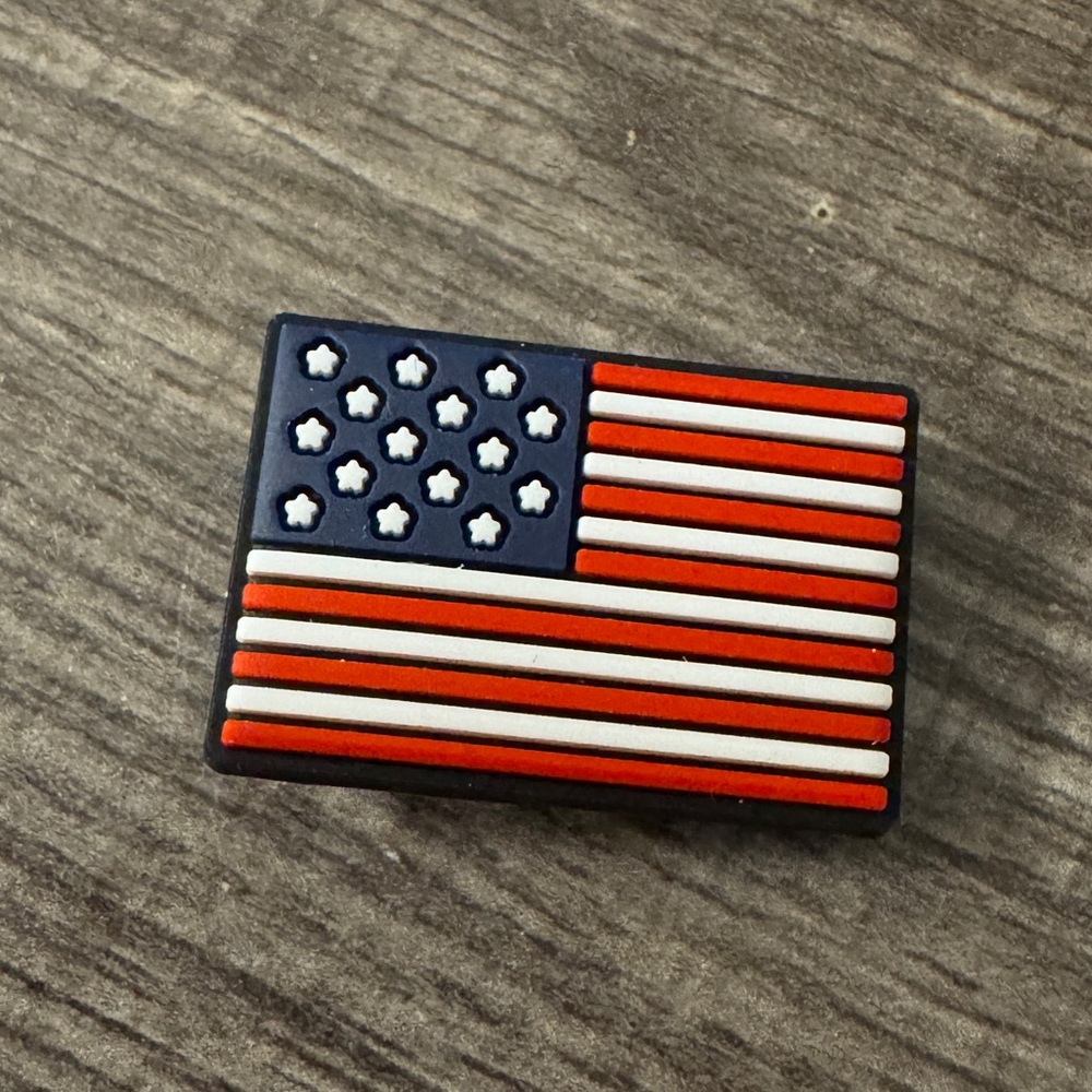 American Flag CROCS Jibbitz Shoe Charm 5/$20